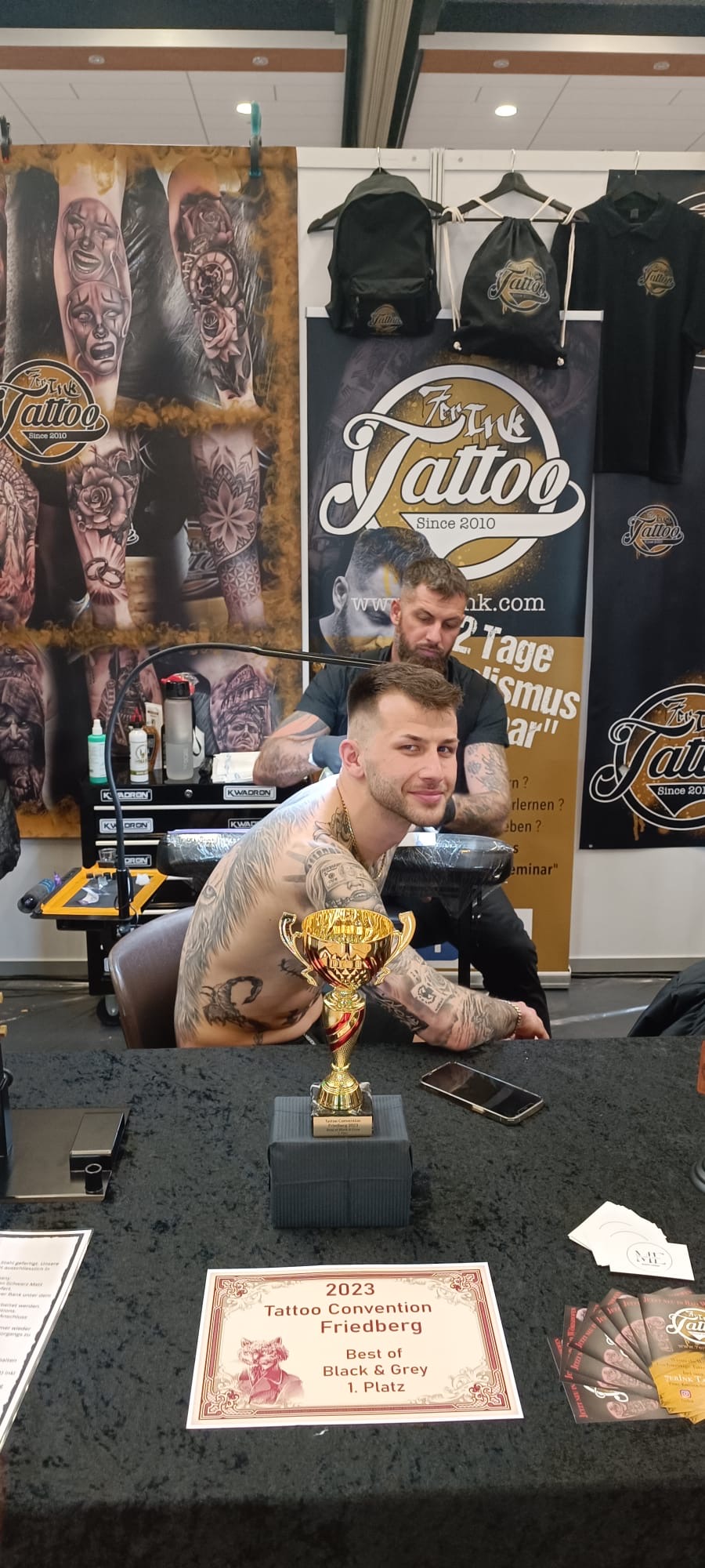 Tom Irschina bei der Convention Siegerehrung